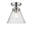 Innovations Lighting Large Cone 1 Light Semi-Flush Mount Part Of The Nouveau Collection 284-1C-BPN-G44-LED