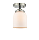 Innovations Lighting Small Bell 1 Light Semi-Flush Mount Part Of The Nouveau Collection 284-1C-BPN-G51-LED