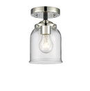 Innovations Lighting Small Bell 1 Light Semi-Flush Mount Part Of The Nouveau Collection 284-1C-BPN-G52-LED