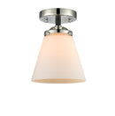 Innovations Lighting Small Cone 1 Light Semi-Flush Mount Part Of The Nouveau Collection 284-1C-BPN-G61