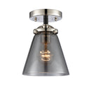 Innovations Lighting Small Cone 1 Light Semi-Flush Mount Part Of The Nouveau Collection 284-1C-BPN-G63-LED