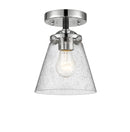 Innovations Lighting Small Cone 1 Light Semi-Flush Mount Part Of The Nouveau Collection 284-1C-BPN-G64-LED