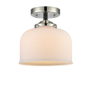 Innovations Lighting Large Bell 1 Light Semi-Flush Mount Part Of The Nouveau Collection 284-1C-BPN-G71