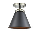 Innovations Lighting Appalachian 1 Light Semi-Flush Mount Part Of The Nouveau Collection 284-1C-BPN-M13-BK-LED