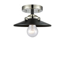Innovations Lighting Railroad 1 Light Semi-Flush Mount Part Of The Nouveau Collection 284-1C-BPN-M6-BK-LED