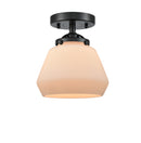 Innovations Lighting Fulton 1 Light Semi-Flush Mount Part Of The Nouveau Collection 284-1C-OB-G171