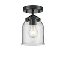 Innovations Lighting Small Bell 1 Light Semi-Flush Mount Part Of The Nouveau Collection 284-1C-OB-G52