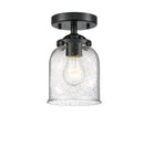 Innovations Lighting Small Bell 1 Light Semi-Flush Mount Part Of The Nouveau Collection 284-1C-OB-G54-LED