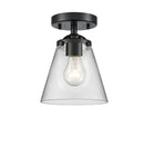 Innovations Lighting Small Cone 1 Light Semi-Flush Mount Part Of The Nouveau Collection 284-1C-OB-G62