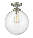 Innovations Lighting Beacon 1 Light 10" Semi-Flush Mount 284-1C-SN-G202-10-LED