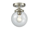 Innovations Lighting Beacon 1 Light 6" Semi-Flush Mount 284-1C-SN-G202-6-LED