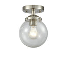 Innovations Lighting Beacon 1 Light 6" Semi-Flush Mount 284-1C-SN-G204-6-LED