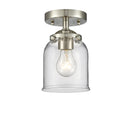 Innovations Lighting Small Bell 1 Light Semi-Flush Mount Part Of The Nouveau Collection 284-1C-SN-G52-LED