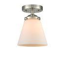 Innovations Lighting Small Cone 1 Light Semi-Flush Mount Part Of The Nouveau Collection 284-1C-SN-G61