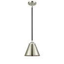 Appalachian Mini Pendant shown in the Black Polished Nickel finish with a Polished Nickel shade