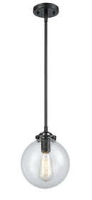 Innovations Lighting Beacon 1-100 watt 8 inch Oil Rubbed Bronze Mini Pendant Seedy glass Hang Straight Swivel 2841SOBG2048