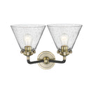 Innovations Lighting Large Cone 2 Light Bath Vanity Light Part Of The Nouveau Collection 284-2W-BAB-G44-LED