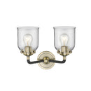 Innovations Lighting Small Bell 2 Light Bath Vanity Light Part Of The Nouveau Collection 284-2W-BAB-G52