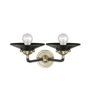 Innovations Lighting Railroad 2 Light Bath Vanity Light Part Of The Nouveau Collection 284-2W-BAB-M6-BK-LED