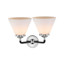Innovations Lighting Large Cone 2 Light Bath Vanity Light Part Of The Nouveau Collection 284-2W-BPN-G41-LED