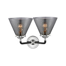 Innovations Lighting Large Cone 2 Light Bath Vanity Light Part Of The Nouveau Collection 284-2W-BPN-G43-LED