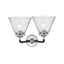 Innovations Lighting Large Cone 2 Light Bath Vanity Light Part Of The Nouveau Collection 284-2W-BPN-G44-LED