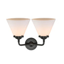 Innovations Lighting Large Cone 2 Light Bath Vanity Light Part Of The Nouveau Collection 284-2W-OB-G41-LED