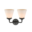 Innovations Lighting Small Cone 2 Light Bath Vanity Light Part Of The Nouveau Collection 284-2W-OB-G61-LED