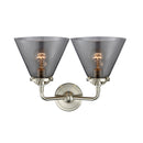 Innovations Lighting Large Cone 2 Light Bath Vanity Light Part Of The Nouveau Collection 284-2W-SN-G43-LED