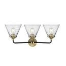 Innovations Lighting Large Cone 3 Light Bath Vanity Light Part Of The Nouveau Collection 284-3W-BAB-G42