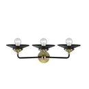 Innovations Lighting Railroad 3 Light Bath Vanity Light Part Of The Nouveau Collection 284-3W-BAB-M6-BK-LED
