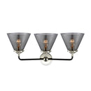 Innovations Lighting Large Cone 3 Light Bath Vanity Light Part Of The Nouveau Collection 284-3W-BPN-G43-LED