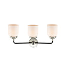 Innovations Lighting Small Bell 3 Light Bath Vanity Light Part Of The Nouveau Collection 284-3W-BPN-G51-LED