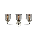 Innovations Lighting Small Bell 3 Light Bath Vanity Light Part Of The Nouveau Collection 284-3W-BPN-G53-LED