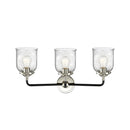 Innovations Lighting Small Bell 3 Light Bath Vanity Light Part Of The Nouveau Collection 284-3W-BPN-G54-LED