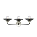 Innovations Lighting Railroad 3 Light Bath Vanity Light Part Of The Nouveau Collection 284-3W-BPN-M6-BK-LED