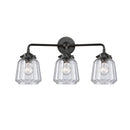 Chatham Bath Vanity Light shown in the Oil Rubbed Bronze finish with a Clear shade