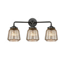 Chatham Bath Vanity Light shown in the Oil Rubbed Bronze finish with a Mercury shade