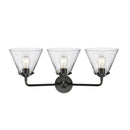 Innovations Lighting Large Cone 3 Light Bath Vanity Light Part Of The Nouveau Collection 284-3W-OB-G42-LED