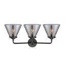 Innovations Lighting Large Cone 3 Light Bath Vanity Light Part Of The Nouveau Collection 284-3W-OB-G43-LED