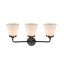 Innovations Lighting Small Cone 3 Light Bath Vanity Light Part Of The Nouveau Collection 284-3W-OB-G61-LED