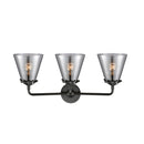Innovations Lighting Small Cone 3 Light Bath Vanity Light Part Of The Nouveau Collection 284-3W-OB-G63-LED