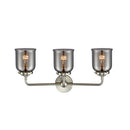 Innovations Lighting Small Bell 3 Light Bath Vanity Light Part Of The Nouveau Collection 284-3W-SN-G53