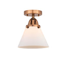 Innovations Lighting Large Cone 1 Light 7.75" Semi-Flush Mount 288-1C-AC-G41