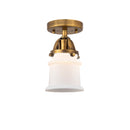 Innovations Lighting Small Canton 1 Light 5.25" Semi-Flush Mount 288-1C-BB-G181S