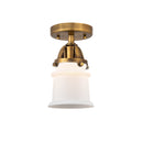 Innovations Lighting Small Canton 1 Light 5.25" Semi-Flush Mount 288-1C-BB-G181S-LED