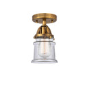 Innovations Lighting Small Canton 1 Light 5.25" Semi-Flush Mount 288-1C-BB-G182S