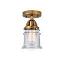 Innovations Lighting Small Canton 1 Light 5.25" Semi-Flush Mount 288-1C-BB-G184S-LED