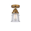 Innovations Lighting Small Canton 1 Light 5.25" Semi-Flush Mount 288-1C-BB-G184S
