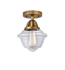 Innovations Lighting Small Oxford 1 Light 7.5" Semi-Flush Mount 288-1C-BB-G532-LED
